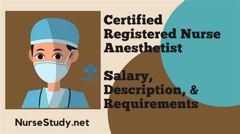 Salary: Certified Registered Nurse Anesthetist (CRNA  .